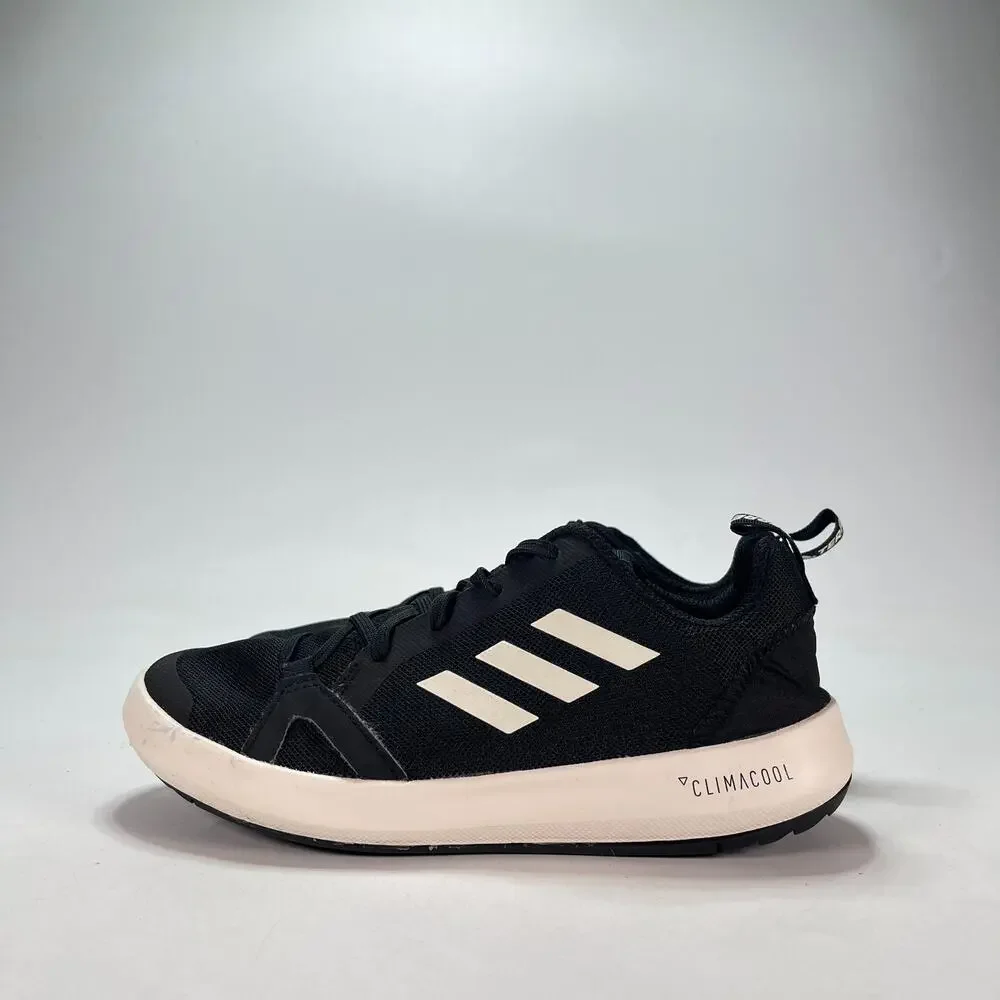 adidas Boat Climacool Black White Lace Up Shoes BC0506 Youth Size 6.5 Sneakers